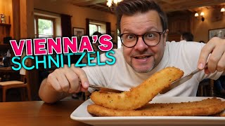 4 Best Wiener Schnitzel in Vienna 🇦🇹  Best Vienna Restaurants Figlmuller Cafe Central amp More [upl. by Llebpmac]