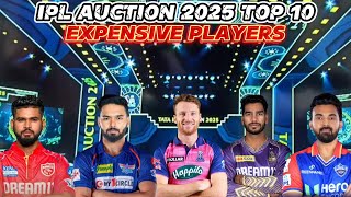 IPL AUCTION 2025 TOP 10 MOST EXPENSIVE PLAYER LIST ।। CRICKET ZONE ✅ [upl. by Renny]