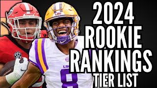 Updated 2024 Dynasty Rookie Rankings  Top 30 Tier List [upl. by Sher]