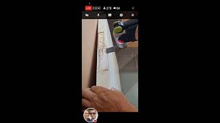 Re positioning room door and re install hinge using wood board cutting [upl. by Htessil741]