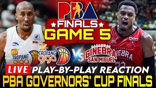 🔴LIVE PBA FINALS GAME 5 BRGY GINEBRA VS TALK N TEXT 2024 GOVERNORS CUP PlaybyPlay Reaction [upl. by Thin]