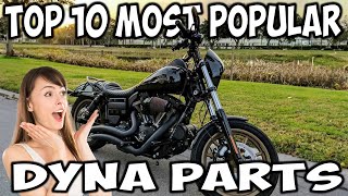 The 10 Most Liked HarleyDavidson Dyna Mods [upl. by Aniluap]