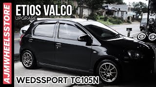 MODIFIKASI ETIOS VALCO VELG WEDSSPORT TC105N  AJMWHEELSSTORE [upl. by Essie]