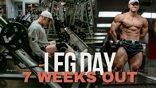 MENS PHYSIQUE IFBB PRO TRAINING LEGS — 7 WEEKS OUT FROM SAN ANTONIO PRO [upl. by Pendergast]