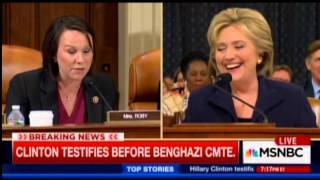 Hillary Clinton Cracks Up During Benghazi Hearing [upl. by Yartnod704]