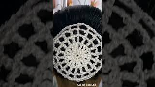 Redecilla para el cabello tejida a crochet crocheting haloween crochet [upl. by Htrap]