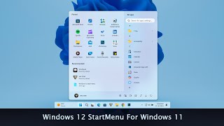 Windows 12 Taskbar and StartMenu For Windows 11 [upl. by Llemaj962]