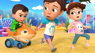 Baby Shark Park  Lets Swim Song and MORE Educational Nursery Rhymes amp Kids Songs [upl. by Eenehs]