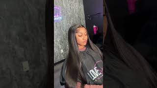 Silky shiny hairampbaby hair ateeee🖤😍😍 hairstyles xrsbeautyhair gluelesswig wigs hairstyle [upl. by Aedrahs]