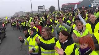 Rassemblement Gilets Jaunes à Langueux [upl. by Dracir]