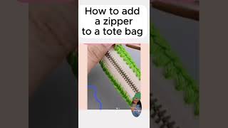 Add a Zipper to Your Crochet Tote Bag – Quick Tutorial easycrochetpatterns [upl. by Mendoza284]