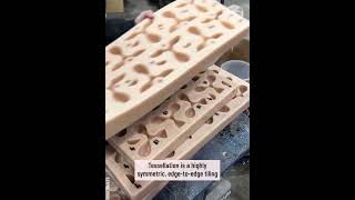 Making sculpture art using tessellating shapesPartner nugewants 4 shorts viralvideo [upl. by Luba]