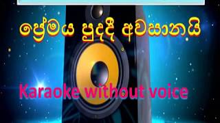 Premaya puda dee awasanai karaoke without voice [upl. by Rimola]