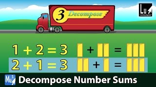 Decompose Number Sums Song – Learn Addition – Learning Upgrade App [upl. by Akkinahs]