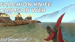 Falchion Knife Crimson Web FieldTested  CS2 Skin Showcase 938 [upl. by Dewhirst]