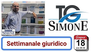 TG Simone del 1862024 ore 2030 settimanale di aggiornamento su diritto concorsi news [upl. by Nevuer]