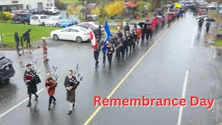 Remembrance day in metchosin 2023Nov11 [upl. by Aizitel]