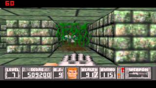 Wolfenstein 3D Spear End Of Destiny  Level 7 Boss Super amp Ultra Clone [upl. by Eciened]