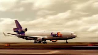 FedEx Flight 80 Crash Animation vs Real fedex Flight80 [upl. by Lairea864]