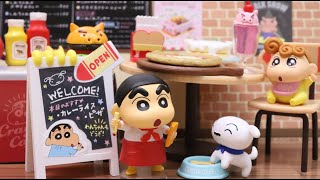 Crayon Shinchan Cafe ReMent Miniature Figure Box Unboxing [upl. by Latham]