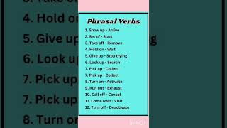 Phrasal verbsEnglish grammarEnglishenglish [upl. by Ahsinned]