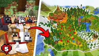 I Built a Wolf Sanctuary in Minecraft Hardcore  121 Lets Play  Episode 5 [upl. by Hulton]