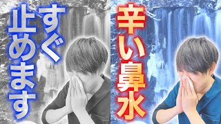 【すぐに止まる】鼻水を速攻で止める方法｜花粉症にも効果的です [upl. by Viveca]