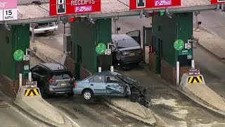 Deadly toll booth car accident on Garden State Parkway [upl. by Hgiel]