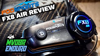 Fodsports FX8 Air Bluetooth Helmet Intercom Review amp Road Test [upl. by Aisylla]