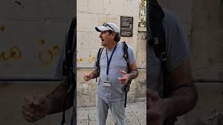 First Two Stations of the Cross in the Old City Jerusalem [upl. by Darcia452]