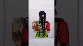 DIY Lady Canvas  Canvas Painting Ideas  Fevicryl Hobby Ideas India [upl. by Anneyehc836]