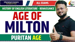 Puritan Age  Age of Milton  in History of English Literature  Literature Lovers [upl. by Nayb719]