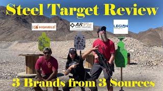 Steel Shooting Target Review  Highwild AR500 Target Solutions and Legion Targets  The Best AR500 [upl. by Voleta]