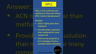 HPLC interview question and answer on method development  hplc [upl. by Shannen]