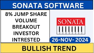 SONATA SOFTWARE 8 JUMP STRONG BUYING  SONATA SOFTWARE SHARE LATEST NEWS TODAY [upl. by Rehpetsirhc498]