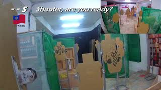 Stop active shooters  Shooting drills with moving HNT airsoft revolver idpa log 32d [upl. by Eerac]