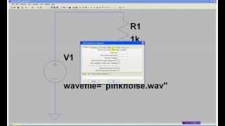 Pink noise FFTWaveGeneLTspice [upl. by Nunnery]