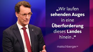 Hendrik Wüst CDU über eine MigrationsObergrenze die Kanzlerfrage und die AfD  maischberger [upl. by Trelu827]