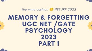 Types of memory Atkinson Shiffrin model of memory in psychology NTA UGC NETGATESET PART 1 [upl. by Icul]