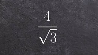 How to simplify a radical by rationalizing the denominator [upl. by Rise]