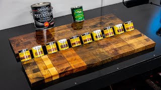 10 Wood Stain Colors and Finishes Comparison [upl. by Tenaj]