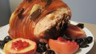 How to Make a Danish Pork Roast with Crackling for Christmas Flæskesteg med svær God Jul ♥ [upl. by Aerda]