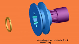 Assemblage par obstacle cannelures circlips [upl. by Nnyltak94]