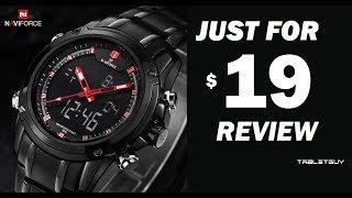 REVIEW Naviforce Multifunctional Digital Man Watch 30m Water resistant Made in CHINA [upl. by Atnek]