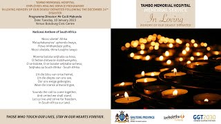 Tambo Memorial Hospital Memorial Service [upl. by Enaoj812]