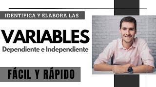 CÓMO IDENTIFICAR Y ELABORAR LAS VARIABLES DE INVESTIGACIÓN DEPENDIENTE E INDEPENDIENTE  EJEMPLO [upl. by Vona]