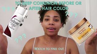 Deep Condition Before or After Color Rinse [upl. by Atims558]