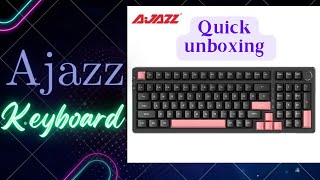 Ajazz AK992 keyboard  unboxing  quick look  Miss Bracelet gadgets viral trending keyboard [upl. by Nyrok]