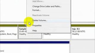 How to create a new drive in Windows7  Create a new Partition [upl. by Anivahs]