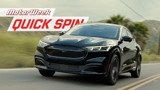 2023 Ford Mustang MachE  MotorWeek Quick Spin [upl. by Darahs]